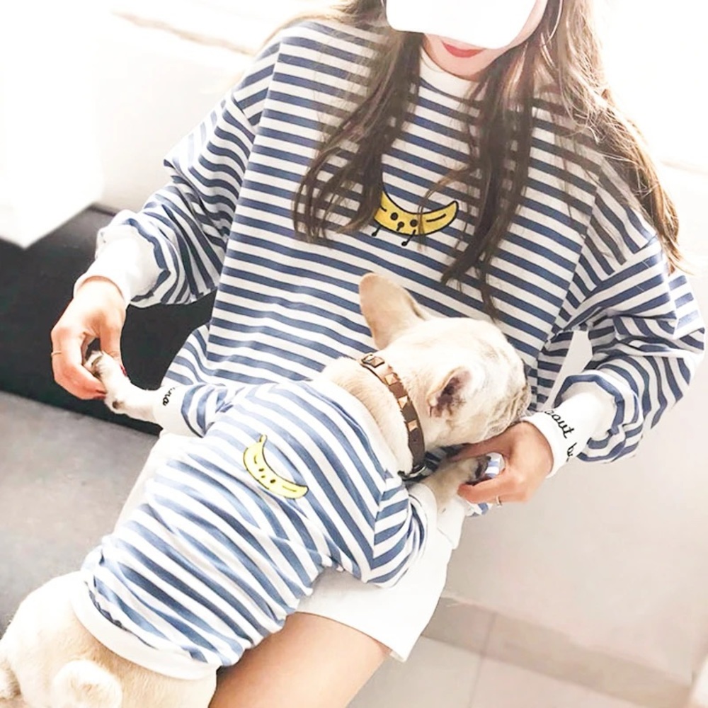Dog + Owner T-shirt Banana Set